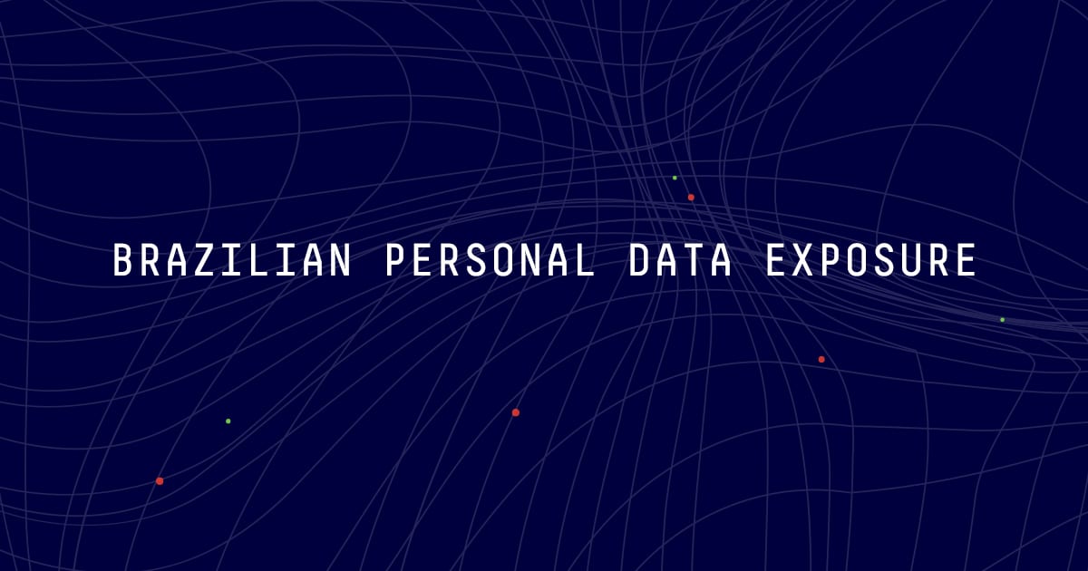 Brazilian personal data exposure