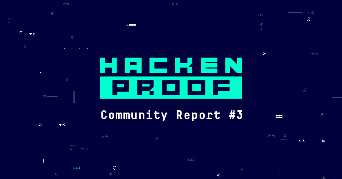 HackenProof Community Report June-July 2018