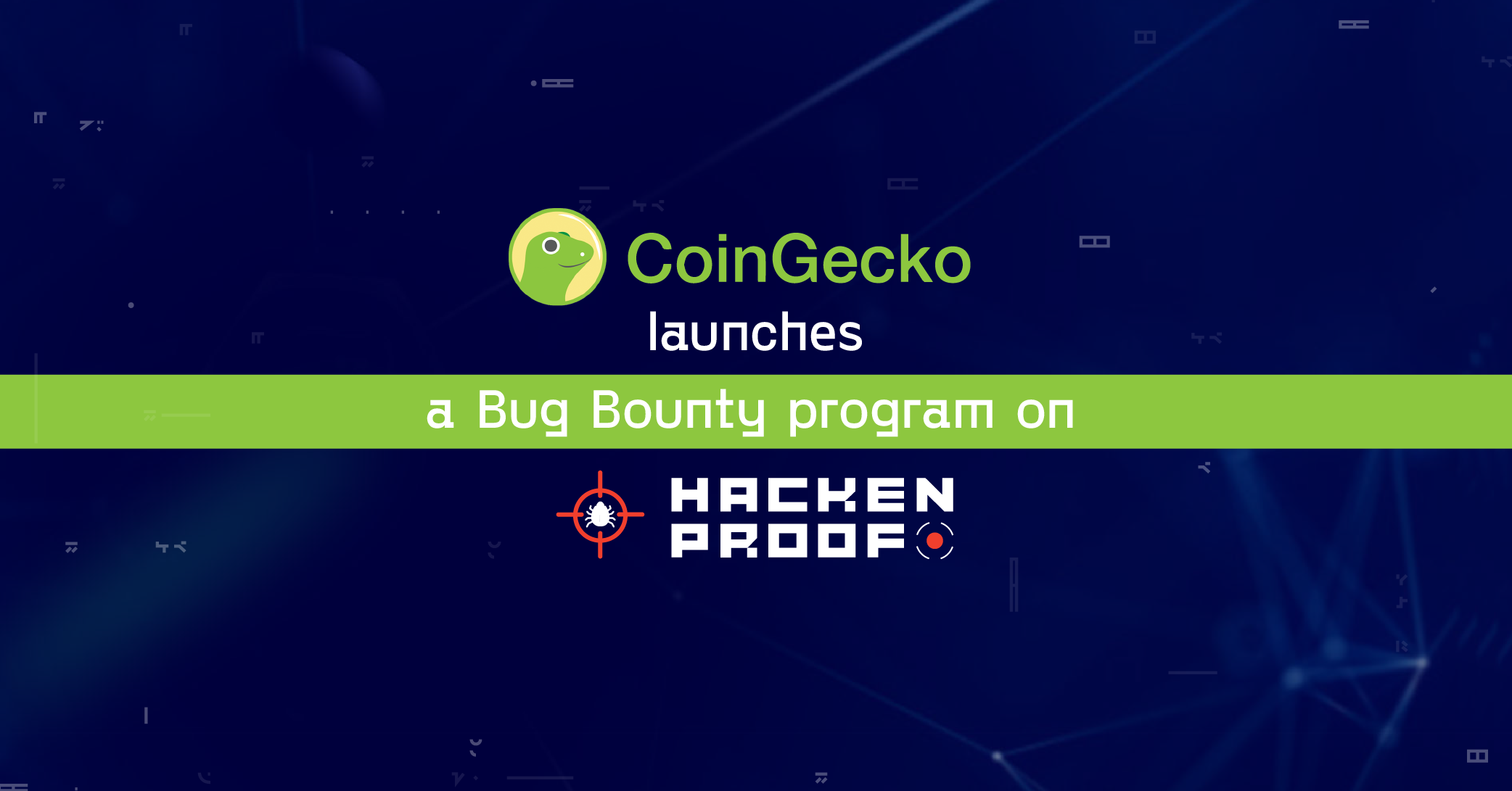 CoinGecko launches a Bug Bounty program on HackenProof